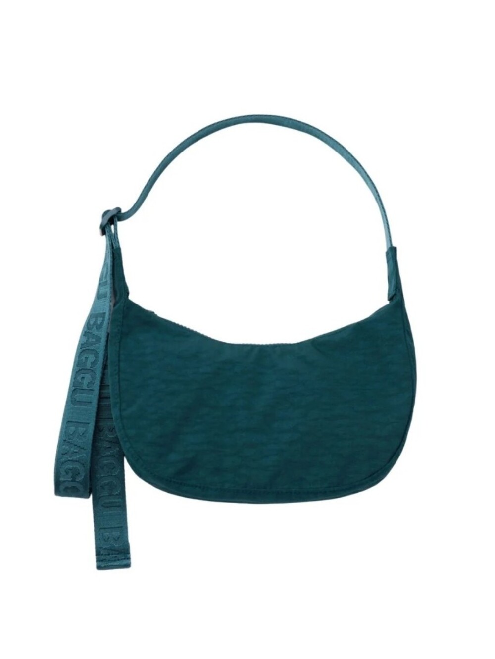Like New Small Baggu Crescent Bag Deep Sea Teal